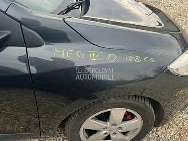 Krilo desno sivo TEB66 za Renault Megane od 2009. do 2016. god.