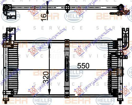 HLADNJAK KLIME 1.3/1.6/1.8...