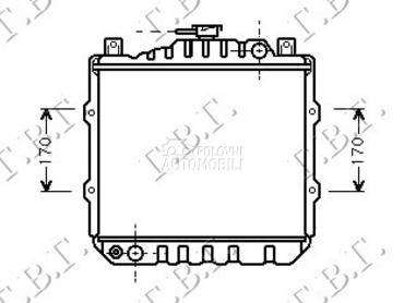 HLADNJAK MOTORA 0.8 CC (30x... za Suzuki Alto od 1989. do 1991. god.