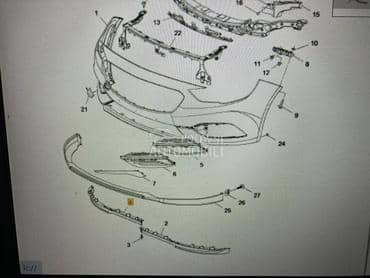 spojler prednjeg branika za Opel Insignia
