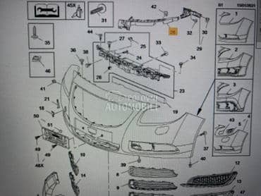 nosac branika za Opel Insignia od 2013. do 2017. god.
