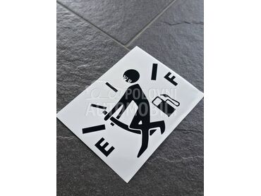 Prazan rezervoar nalepnica  