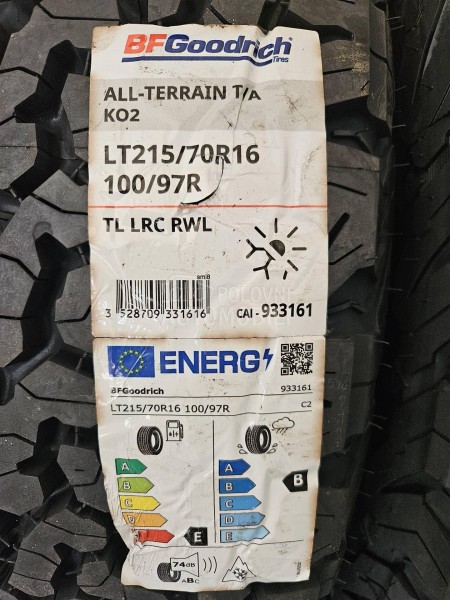 BFGoodrich 215/70 R16 Letnja