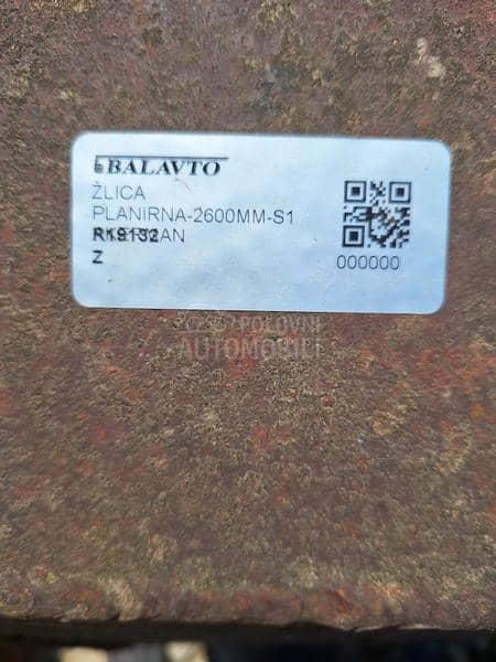 Planirna kašika 2600 mm S1