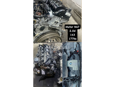 Motor N47 2.0d 177ks 143ks za BMW 118, 120, 318 ... od 2007. do 2010. god.
