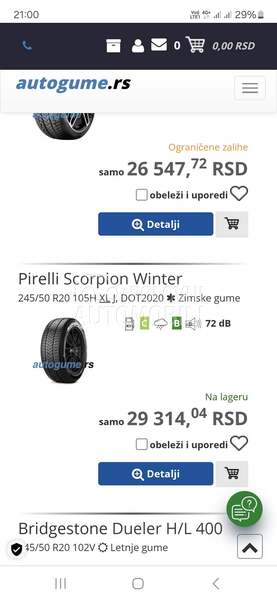Pirelli 245/50 R20 Zimska