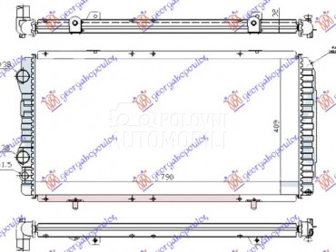 HLADNJAK MOTORA BENZIN-DIZE... za Citroen Ostalo od 2002. do 2006. god.