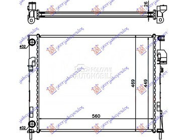 HLADNJAK MOTORA 2.0i BENZIN...   od 2002. do 2006. god.