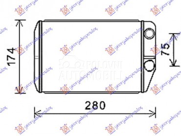 GREJAC KABINE (BR) (230x165... za Fiat Ostalo od 2006. do 2014. god.
