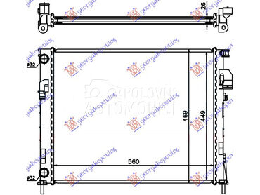 HLADNJAK MOTORA 2.0i BENZIN...   od 2006. do 2014. god.