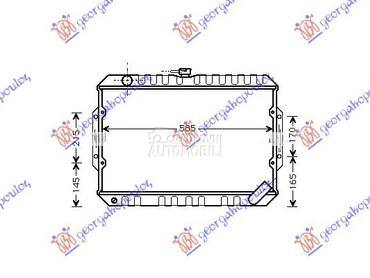 HLADNJAK MOTORA 2.5 T.DIZEL... za Mitsubishi L200 od 1993. do 1996. god.