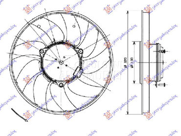 VENTILATOR KLIME KOMPLET (2... za Volkswagen Ostalo od 2006. do 2017. god.