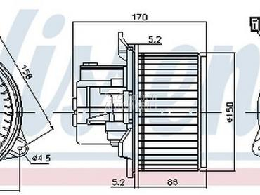 Ventilator Kabine za Fiat Stilo od 2001. do 2008. god.