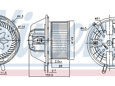 Ventilator Kabine za Mercedes Benz A Klasa od 2004. do 2012. god.