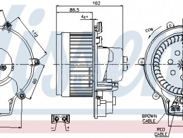 Ventilator Kabine za Mercedes Benz C Klasa od 2011. do 2013. god.