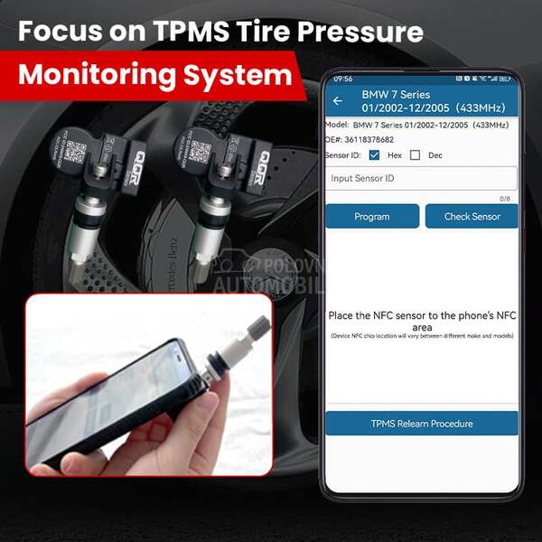 TPMS SENZOR - UNIVERZALNI