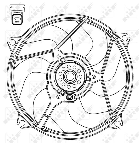 Ventilator motora visko