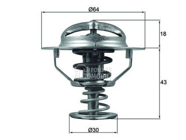 Termostat za Mitsubishi Pajero od 2006. do 2009. god.