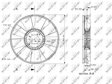 Ventilator motora visko za Mercedes Benz SL Klasa od 1984. do 2014. god.
