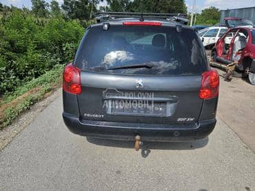 gepek vrata za Peugeot 207