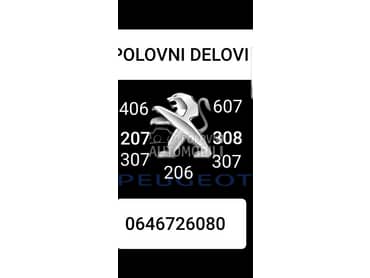 polovni delovi za Peugeot 206, 207, 307 od 2000. do 2008. god.