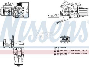 EGR Ventil Nisens za Volvo V40 od 2012. do 2019. god.