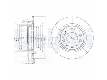 Kocioni disk DELPHI za Mazda 626 od 1998. do 2002. god.