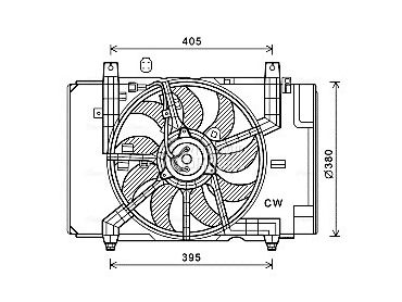 Ventilator motora visko za Nissan Cube od 2009. do 2010. god.