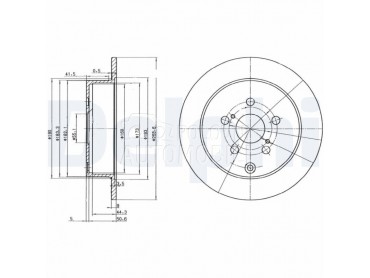 Kočioni disk za Toyota Celica od 1999. do 2005. god.