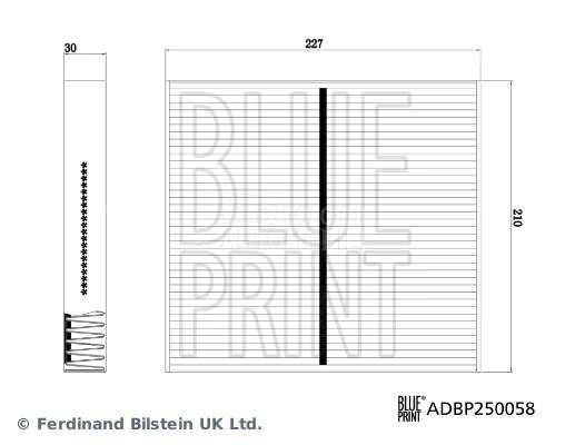 Filter kabine Blue Print