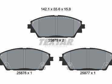 Kocione plocice TEXTAR za BMW 320 od 2018. do 2019. god.