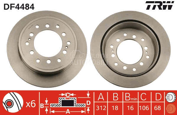 Kocioni disk TRW