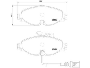 Kocione plocice BREMBO za Škoda Karoq od 2017. do 2019. god.
