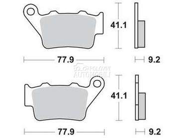 Kocione plocice TRW za Peugeot 406 od 1995. do 2004. god.