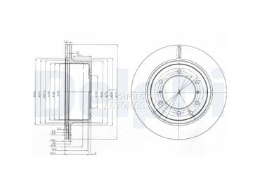 Kočioni disk za Hyundai Terracan od 2001. do 2006. god.