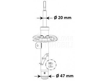 AMORTIZER za Renault C3 od 2016. do 2018. god.