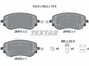 Kocione plocice za Fiat 500e za 2023. god.