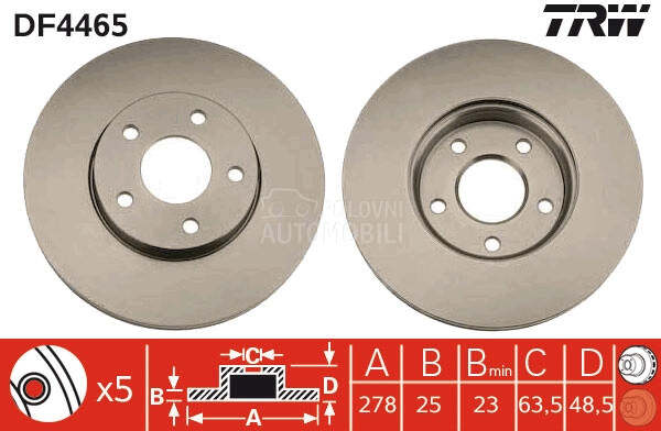 Kocioni disk TRW