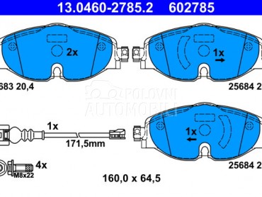 Kocione plocice za Seat Tarraco od 2018. do 2021. god.