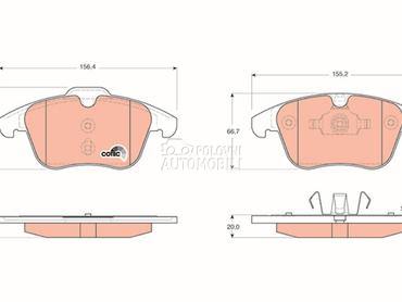 Kocione plocice za Volvo S80 od 2006. do 2016. god.
