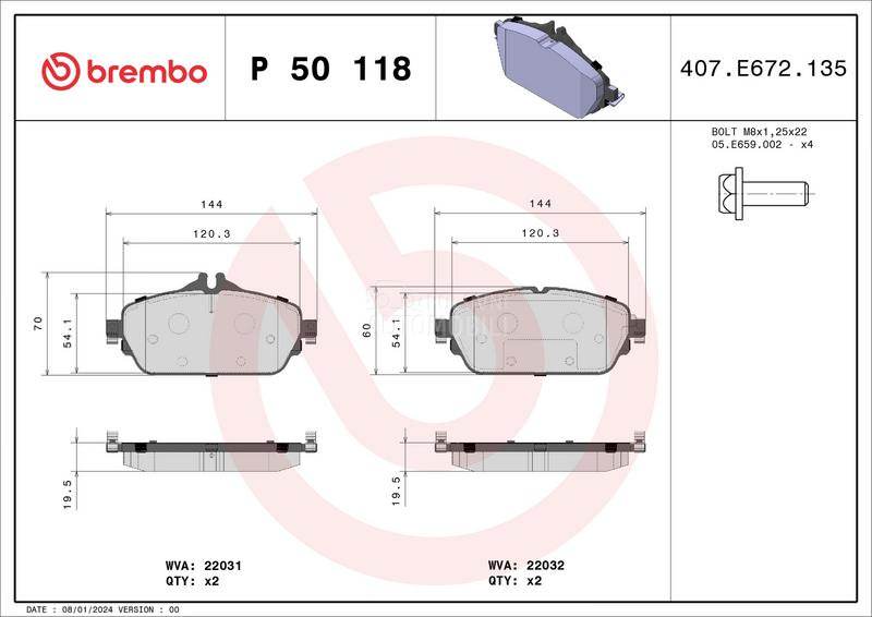 Kocione plocice BREMBO