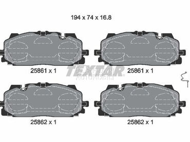 Kocione plocice TEXTAR za Audi A4 od 2015. do 2020. god.