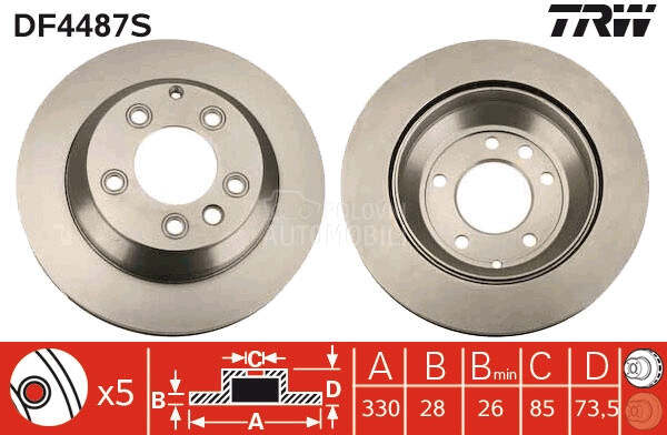 Kocioni disk TRW
