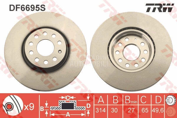 Kocioni disk TRW