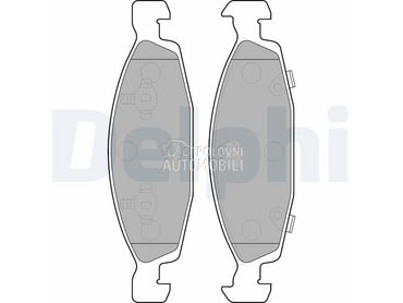 Kocione plocice DELPHI za Jeep Cherokee od 2008. do 2012. god.
