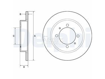 Kocioni disk DELPHI za Volvo V40 od 1995. do 2004. god.