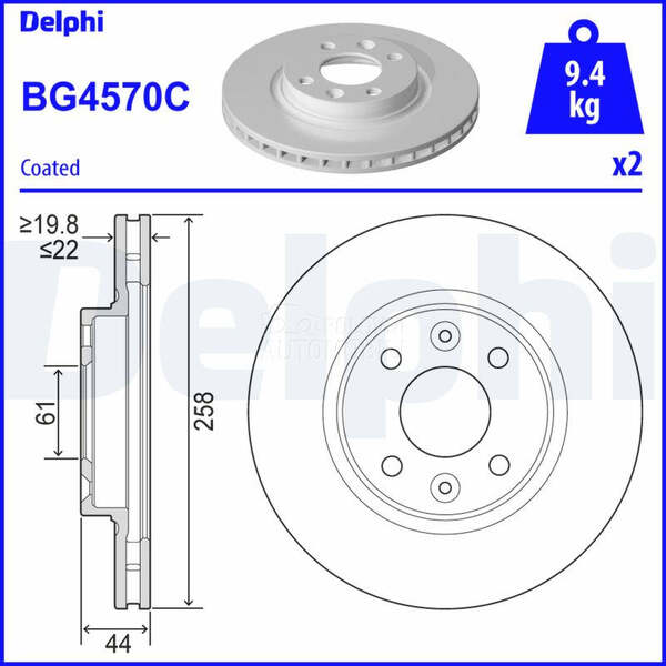 Kocioni disk DELPHI