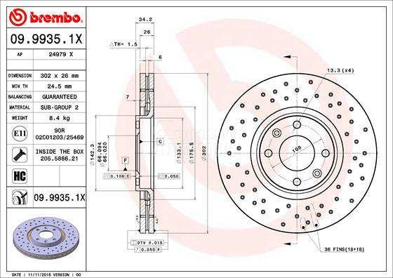 Kočioni disk Brembo
