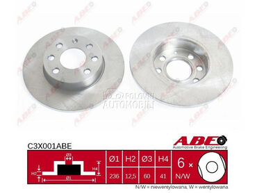 Kočioni disk za Opel Astra od 1991. do 1999. god.