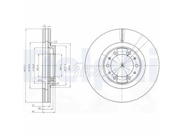 Kocioni disk DELPHI za Mitsubishi Pajero od 1996. do 2003. god.